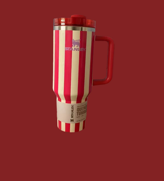20 Pack Striped 40oz Stainless Steel Quencher Tumblers with Lid and Removable Handle_NEO